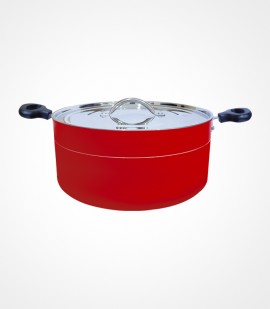 Non stick biryani pot with stainless steel lid 9 litre