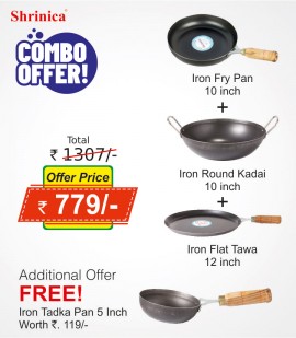 Iron cookware 4 pcs set