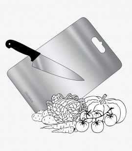 Stainless steel chopping board