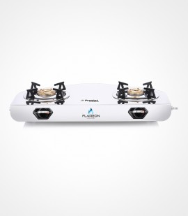 Flareon stainless steel lpg gas stove – 2 burner, super mirror finish, sturdy & elegant design