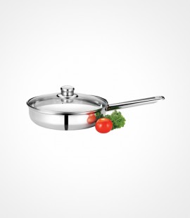Look & fry with glass lid 24 cm