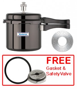 Hard anodized induction bottom pressure cooker