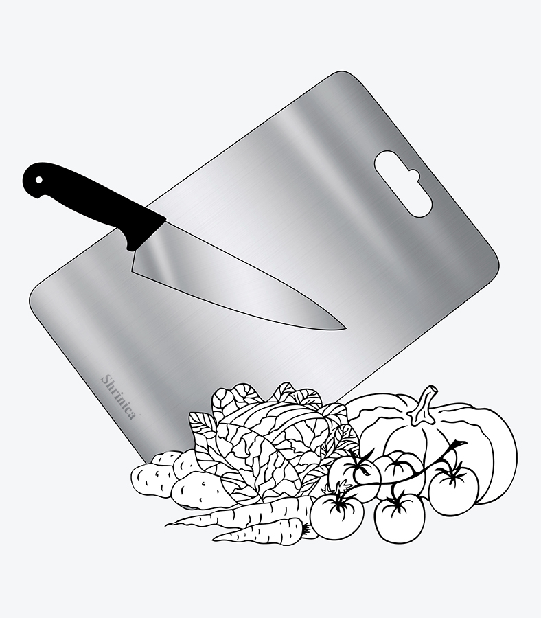 Shrinica Stainless Steel Chopping Board Big