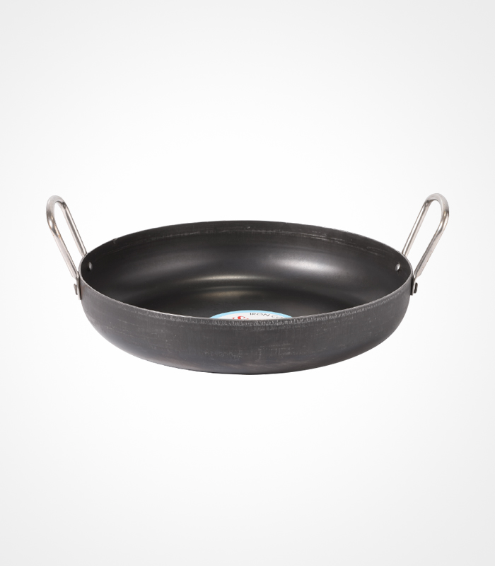 Shrinica Iron Deep Frypan  W/ss Handle (2h) - 24 Cm
