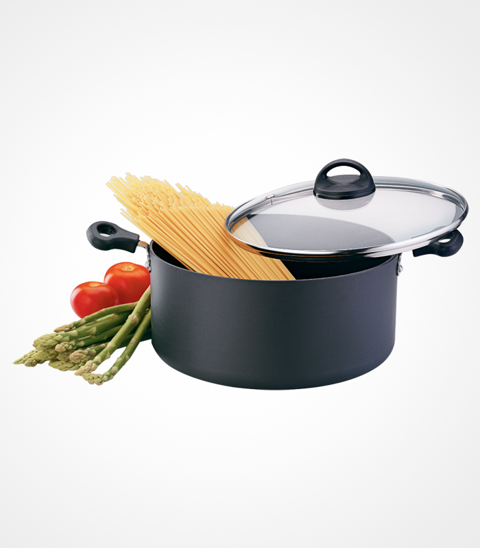 SS Premier Non-stick Trendy Black Stewpan With Glass Lid 20 Cm