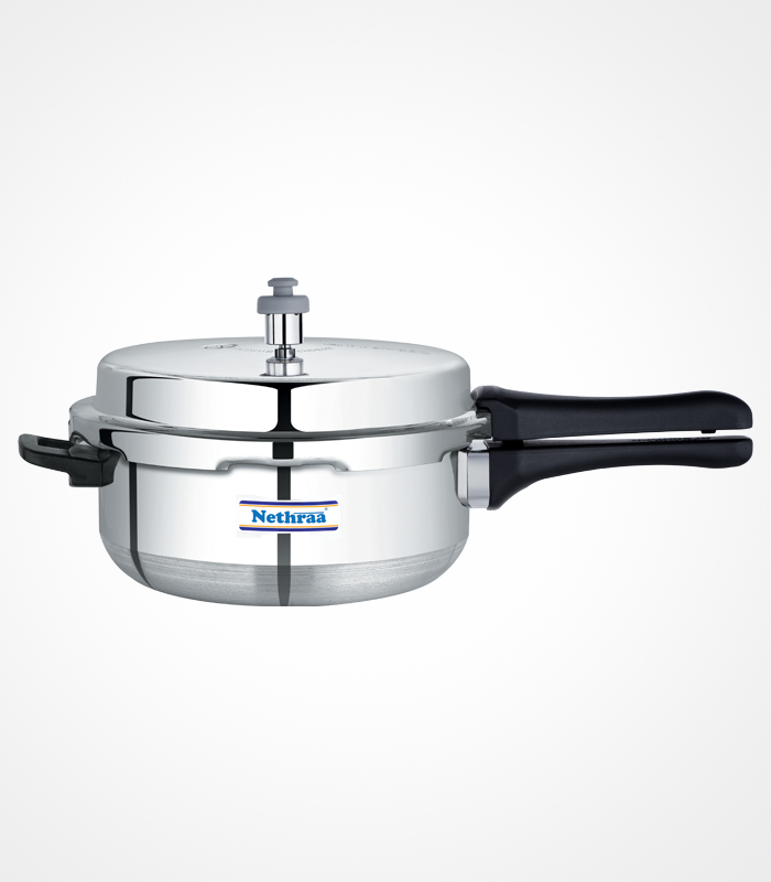 Nethraa Aluminium Cute Induction Bottom Pressure Pan Small - 3.5ltr