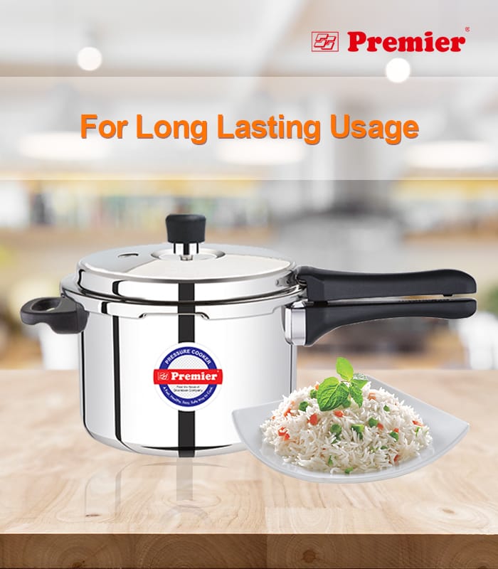 SS Premier Stainless Steel Inner Lid Pressure Cooker 5 Ltr