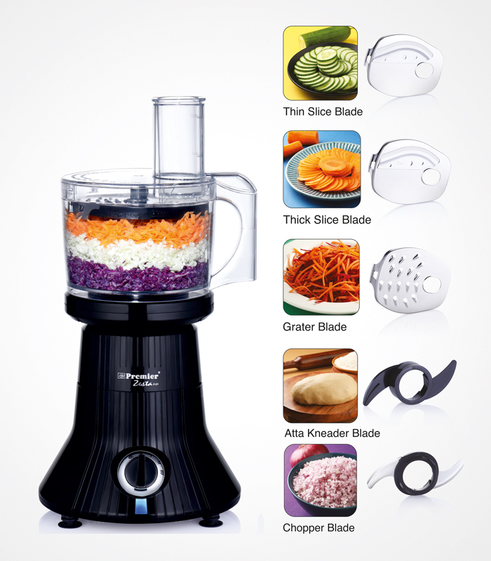 SS Premier Zesta Fp Mixer Grinder 230v/750w Black Mg5186 ( Multi Task Mixie )