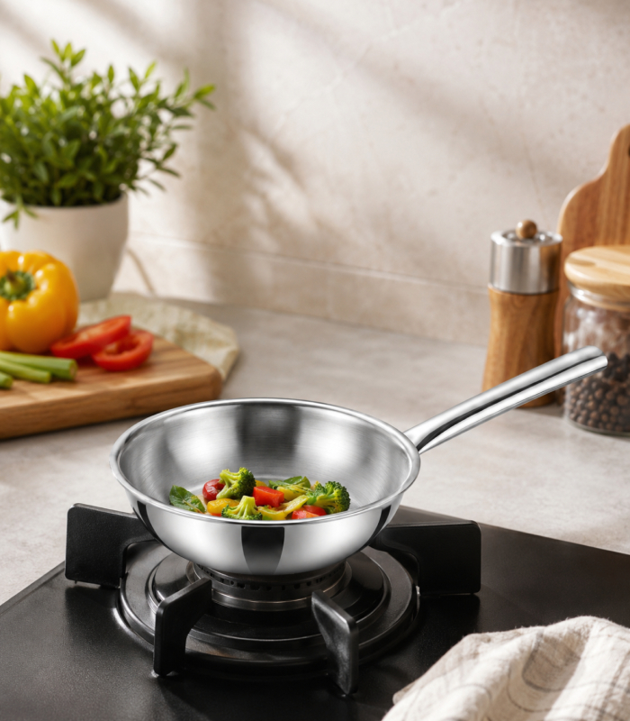 SS Premier Tri-ply Baby Series Frypan 16 Cm