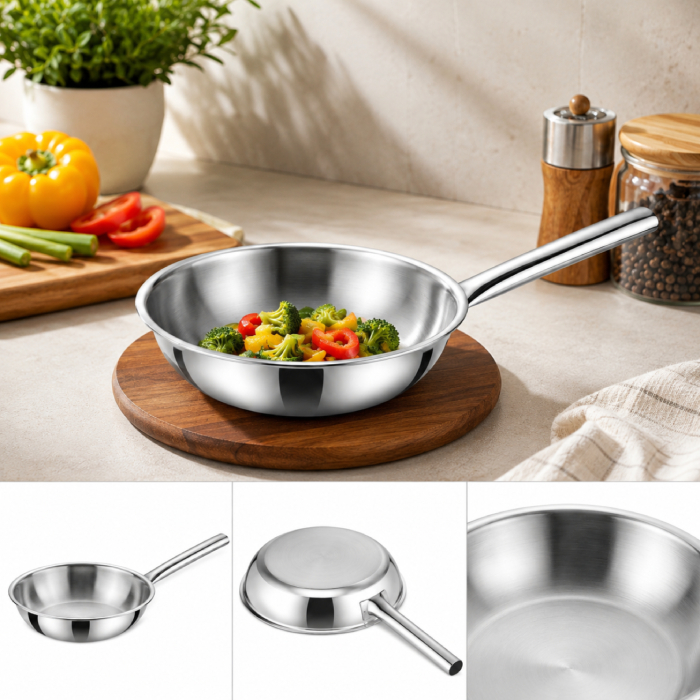 SS Premier Tri-ply Baby Series Frypan 16 Cm