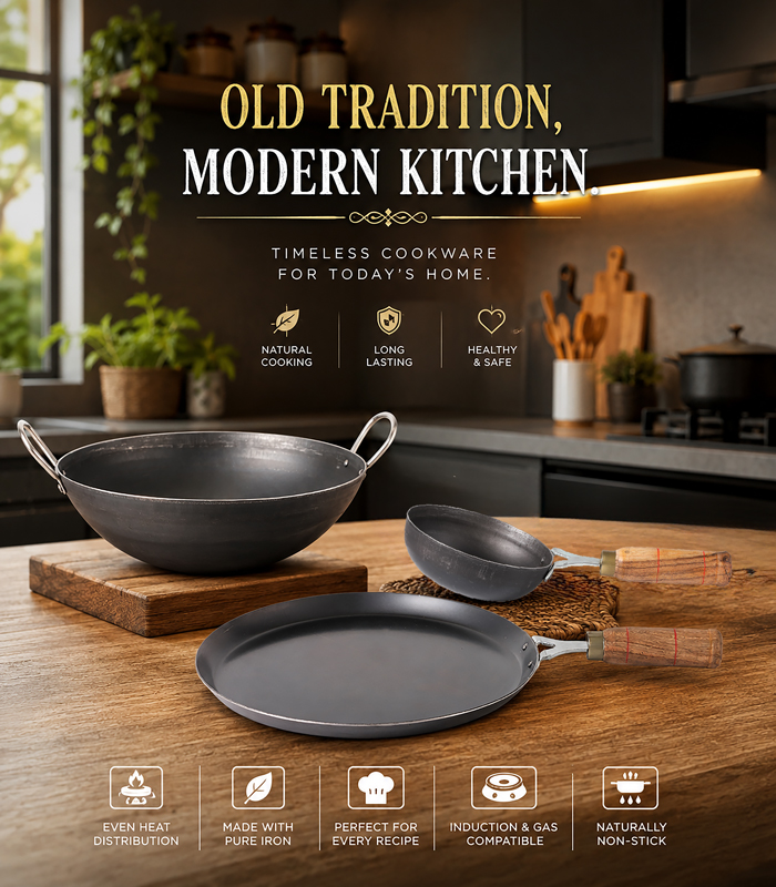 Shrinica Ironcookware Combo 3pcs Set
