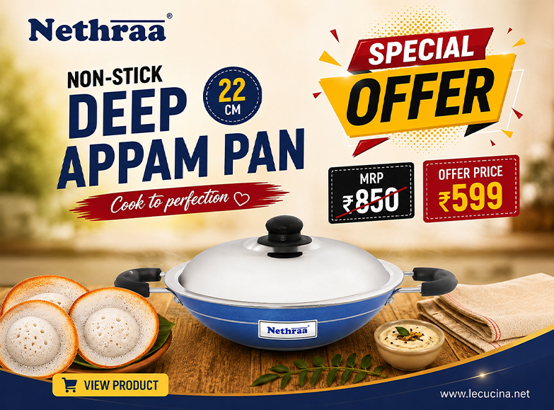 Nethraa Non-Stick Deep Appam pan