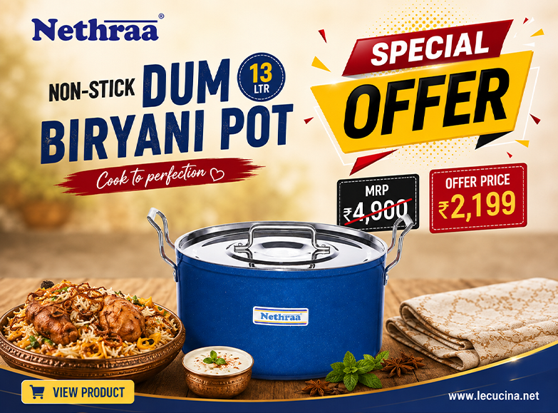 Nethraa Non-Stick Dum Biryani Pot