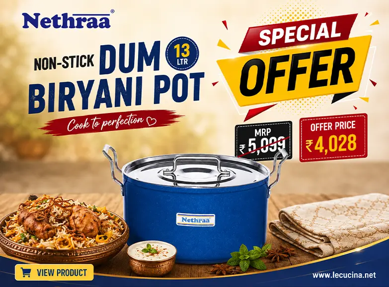 Nethraa Non-Stick Dum Biryani Pot